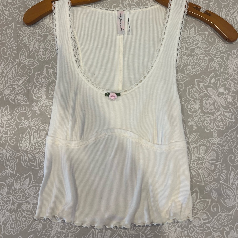 Out from under Urban Outfitters crop top